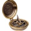 DECORATIVE FIGURE brass compass with sundial, perfect for a gift