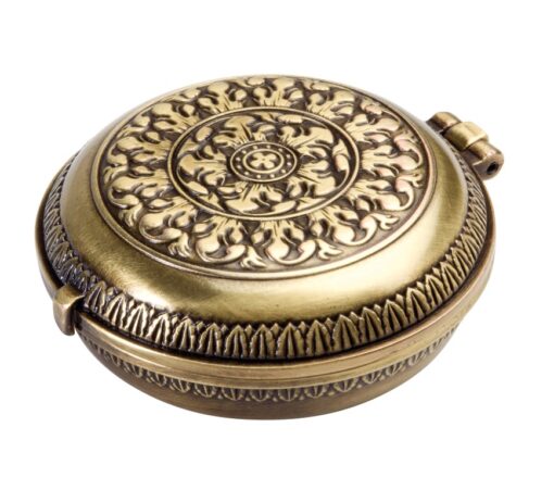 DECORATIVE FIGURE brass compass with sundial, perfect for a gift, beautiful