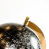 DECORATIVE GLOBUS with gold base and black and silver map, modern style, exclusive