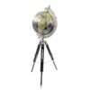 ORNAMENTAL GLOBUS on a wooden tripod, colorful map, perfect for a gift