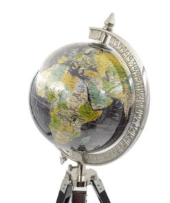 ORNAMENTAL GLOBUS on a wooden tripod, colorful map, perfect for a gift, beautiful