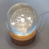 LIGHTED sphere with solar system inside, modern style decoration