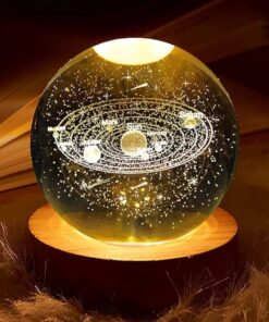 ILLUMINATED BALL with solar system inside, modern style decoration-2