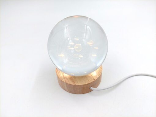 LIGHTED BALL with solar system inside, modern style decoration, beautiful